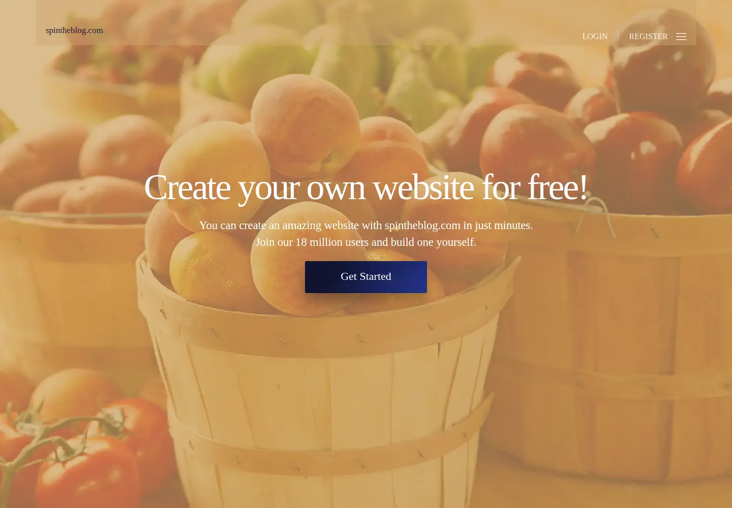 Screenshot of spintheblog.com