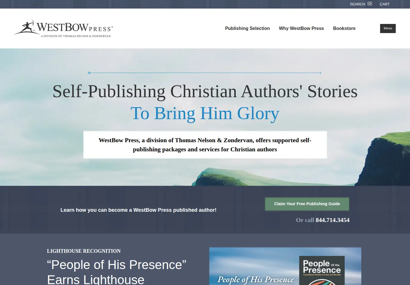 Screenshot of westbowpress.com
