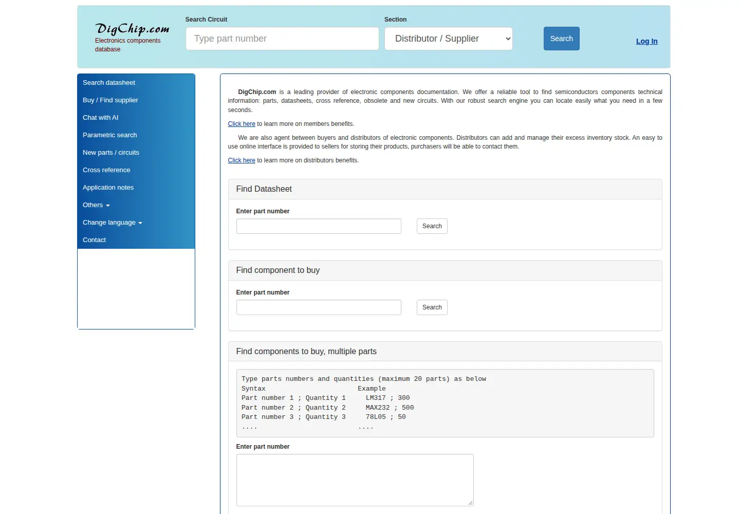 Screenshot of digchip.com