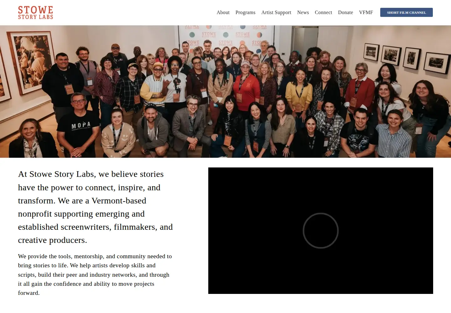 Screenshot of stowestorylabs.org
