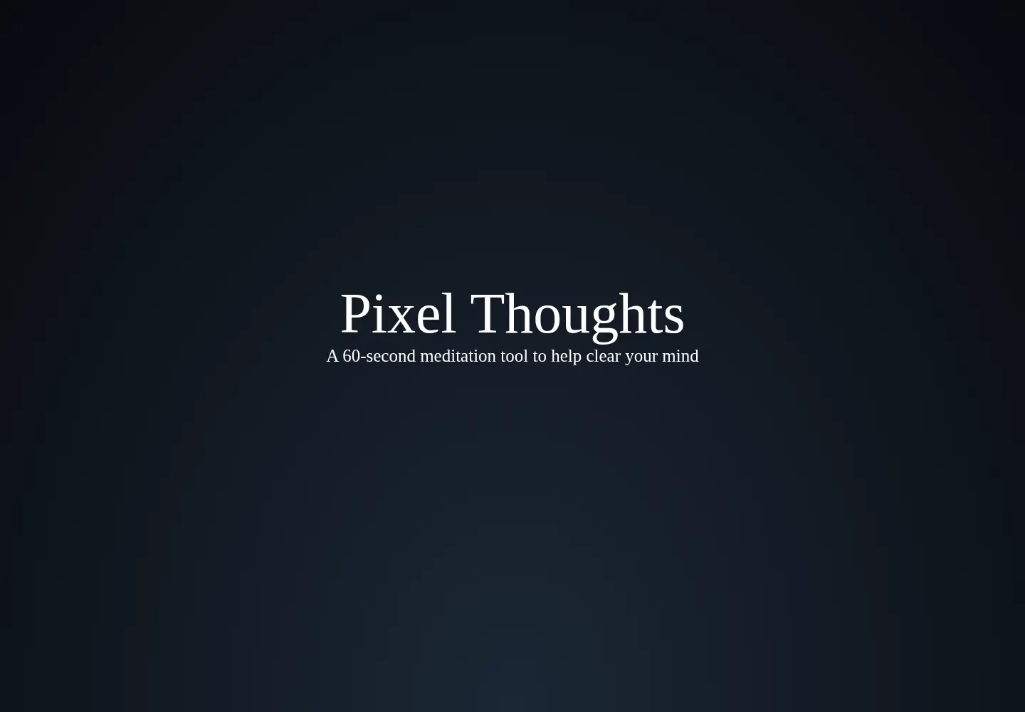 Screenshot of pixelthoughts.co