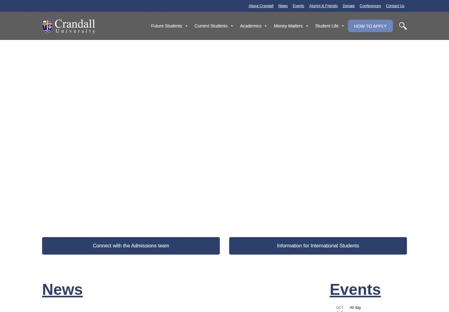 Screenshot of crandallu.ca