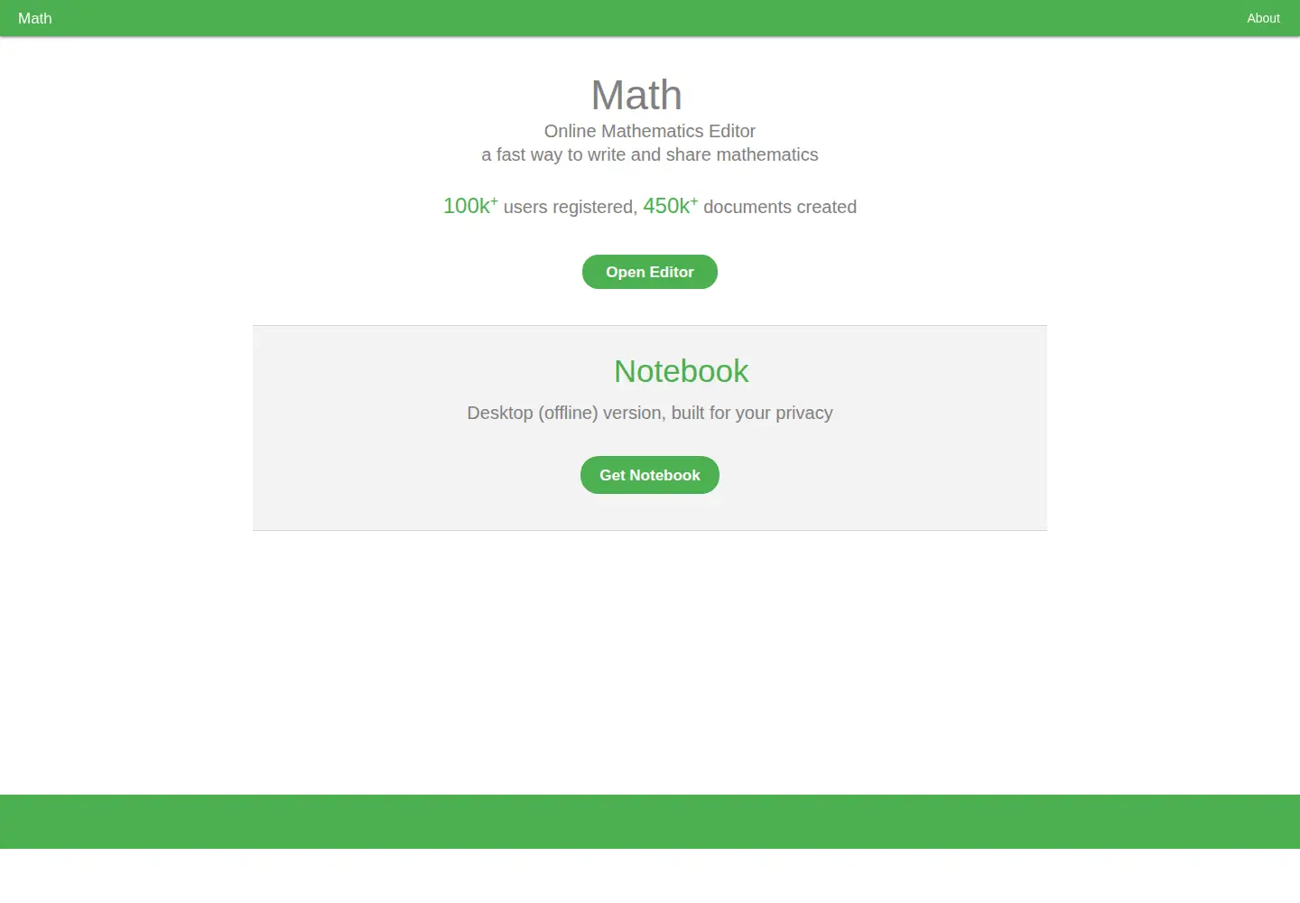 Screenshot of mathcha.io