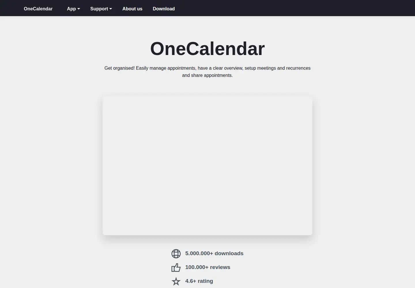 Screenshot of onecalendar.nl