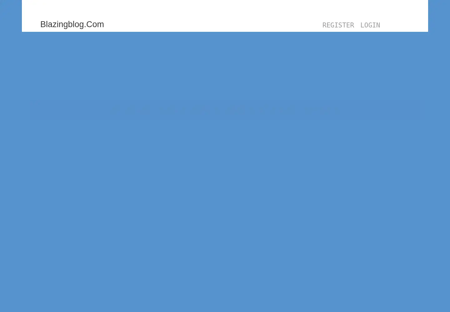 Screenshot of blazingblog.com