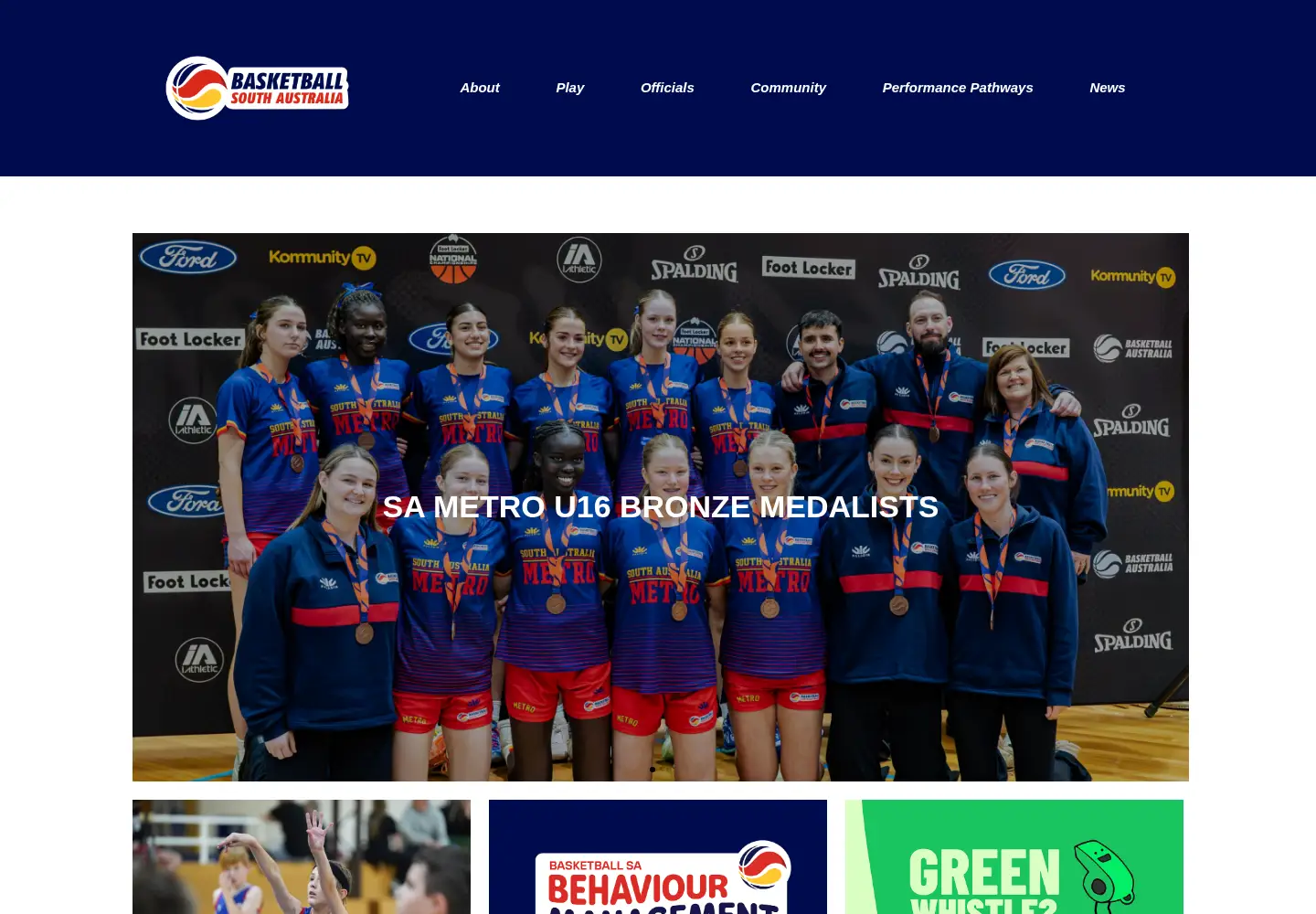 Screenshot of basketballsa.com.au