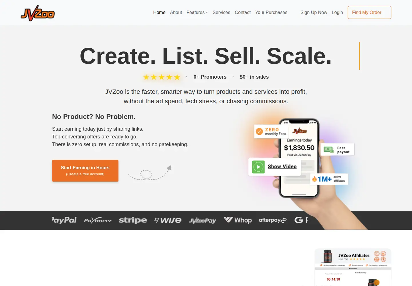 Screenshot of jvz1.com