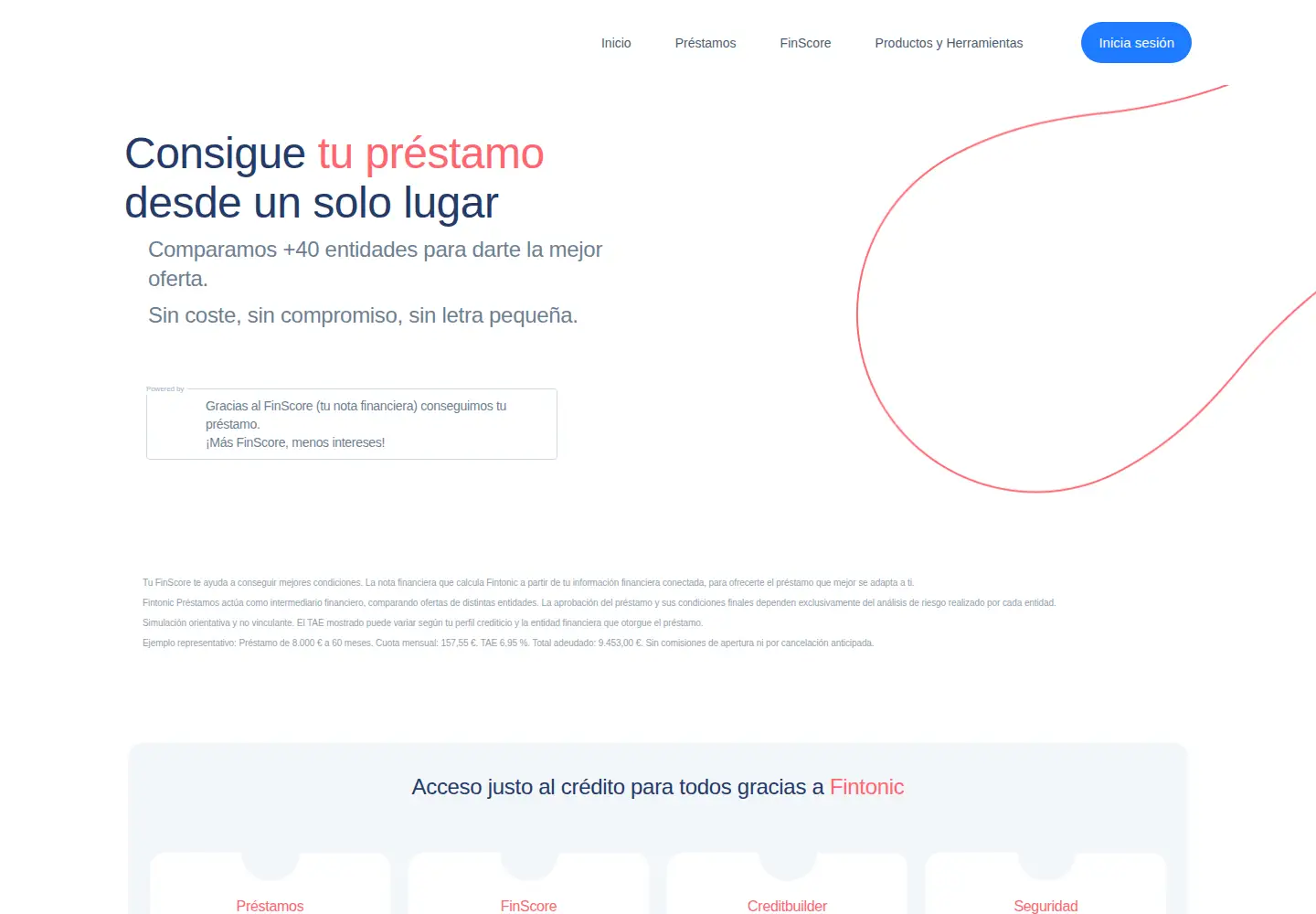 Screenshot of fintonic.com