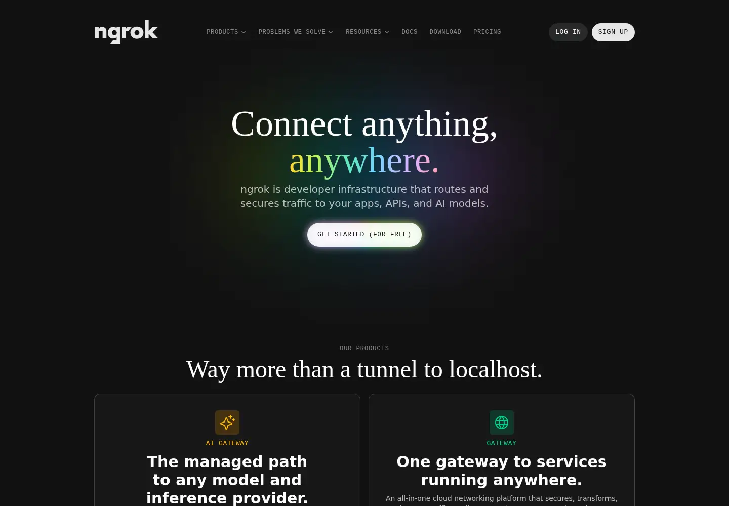Screenshot of ngrok-free.dev