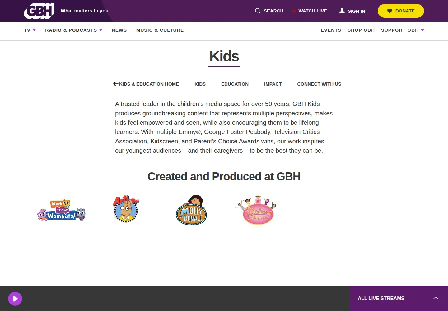 Screenshot of meetthegreens.org
