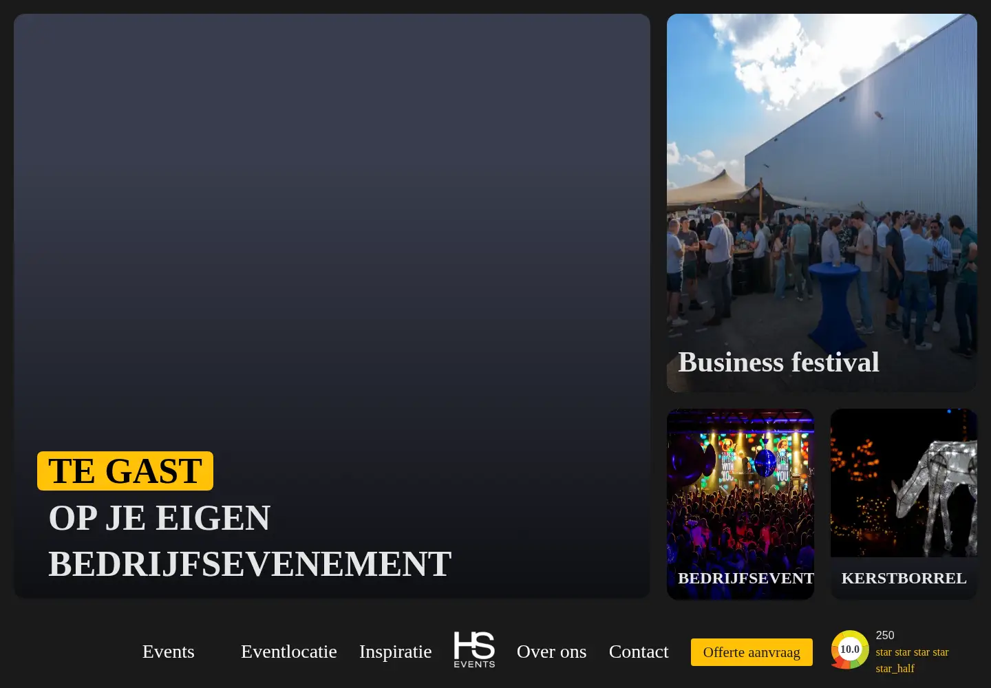 Screenshot of hs-events.nl