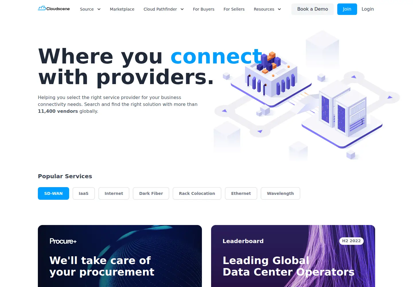 Screenshot of cloudscene.com