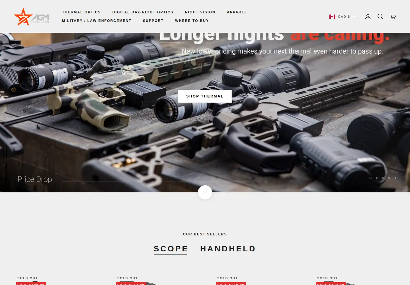 Screenshot of agmglobalvision.com