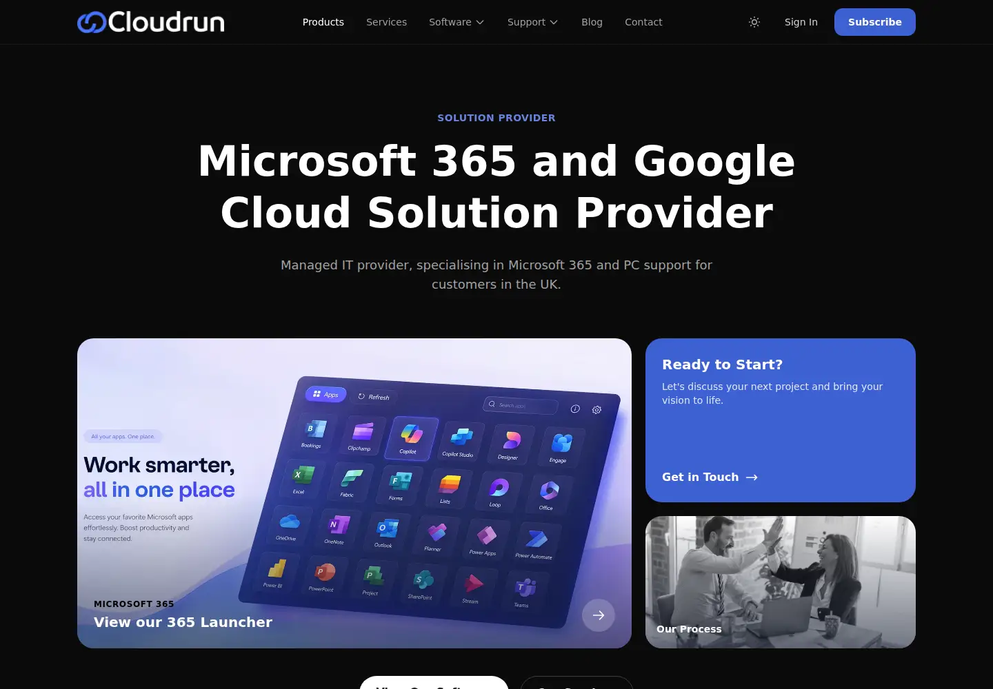 Screenshot of cloudrun.co.uk