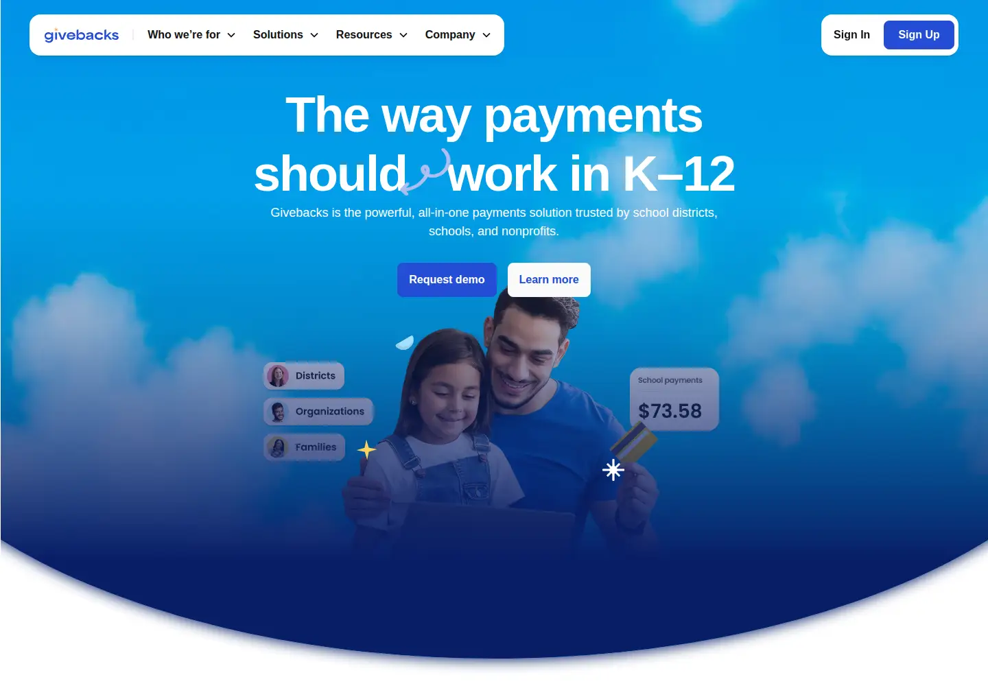 Screenshot of givebacks.com