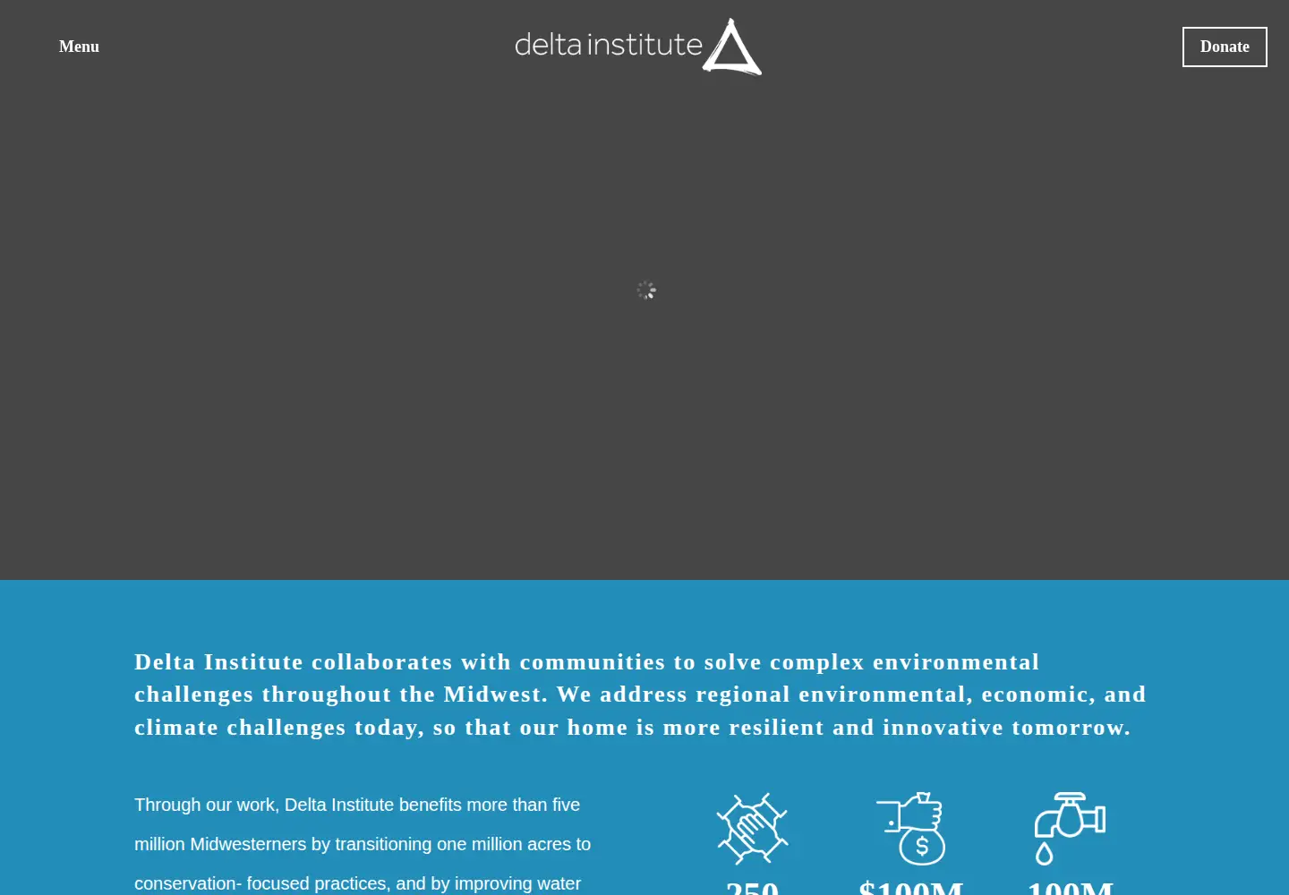 Screenshot of delta-institute.org