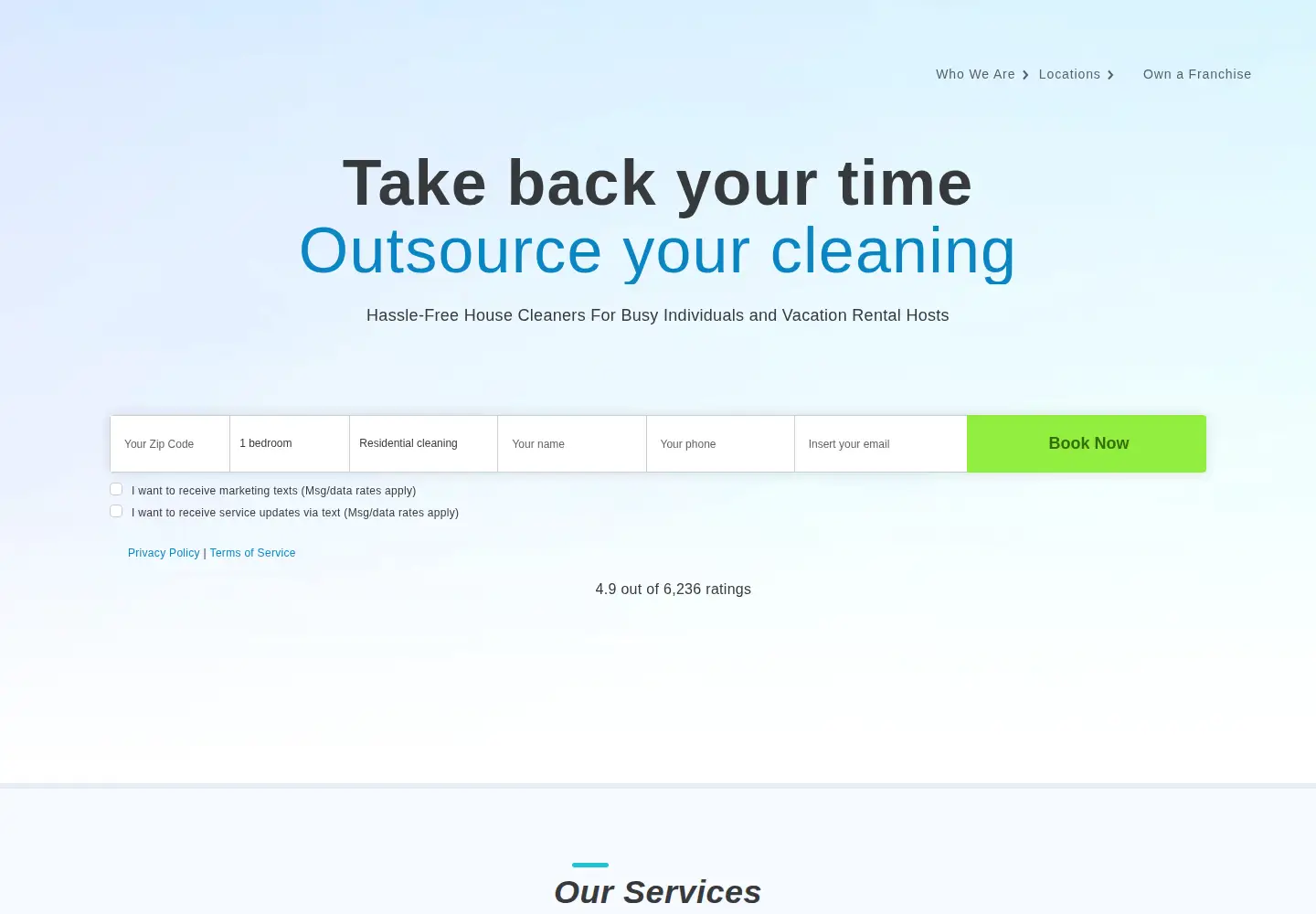 Screenshot of maidthis.com
