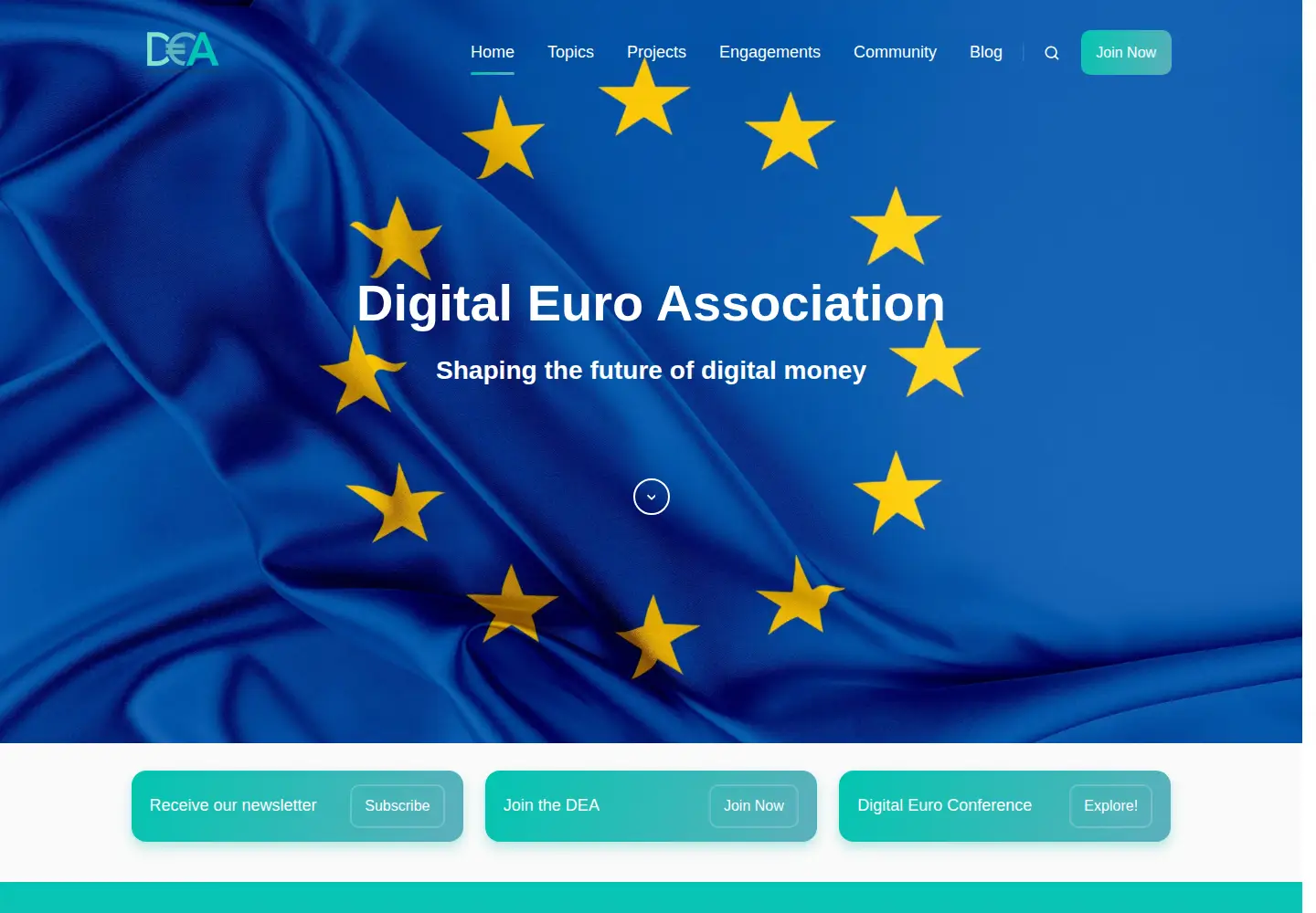 Screenshot of digital-euro-association.de