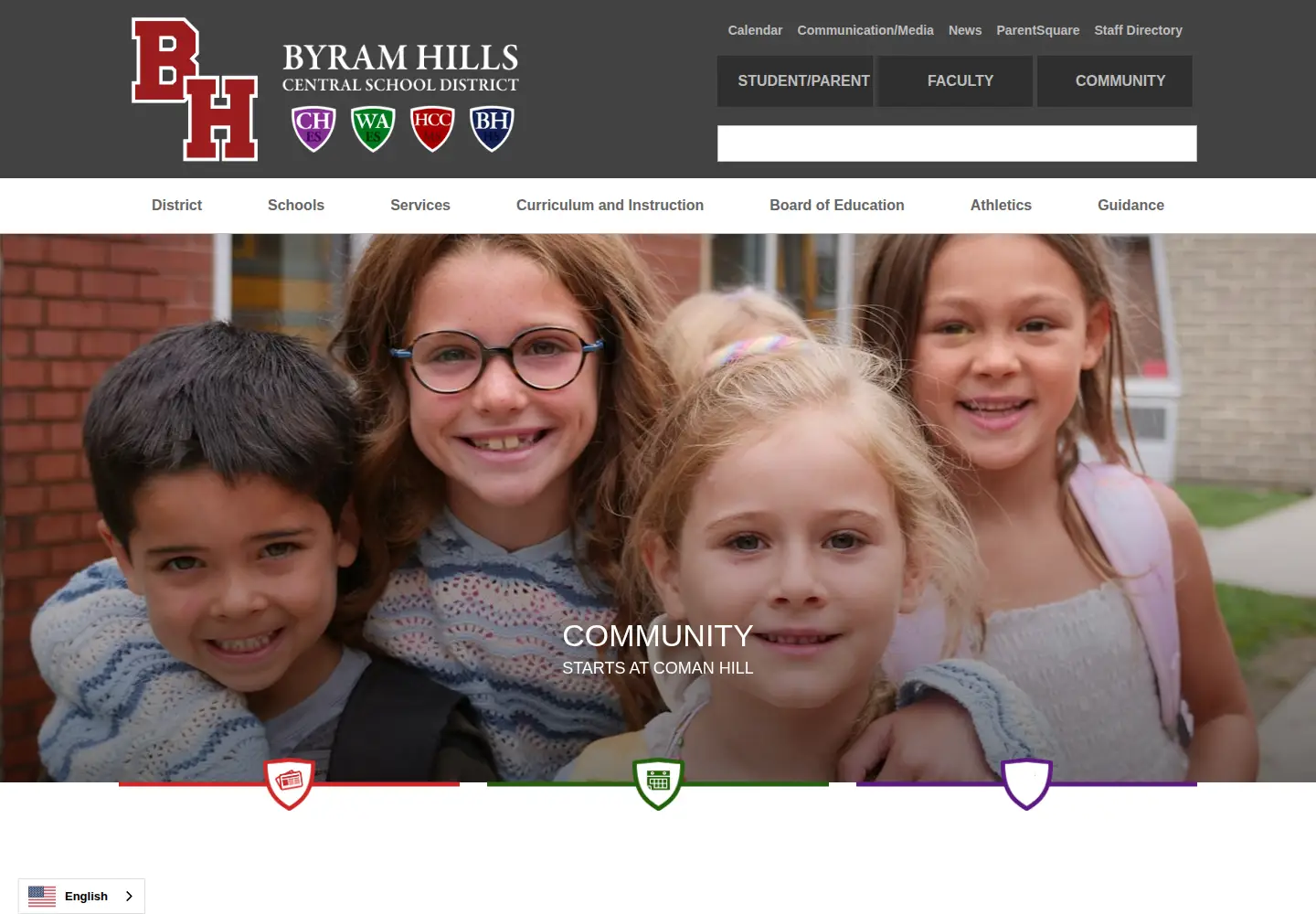 Captured homepage of byramhills.org in the current scan