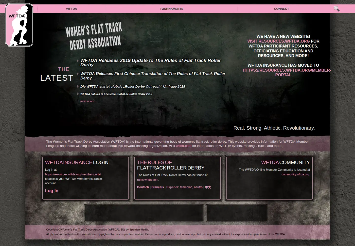 Screenshot of wftda.org