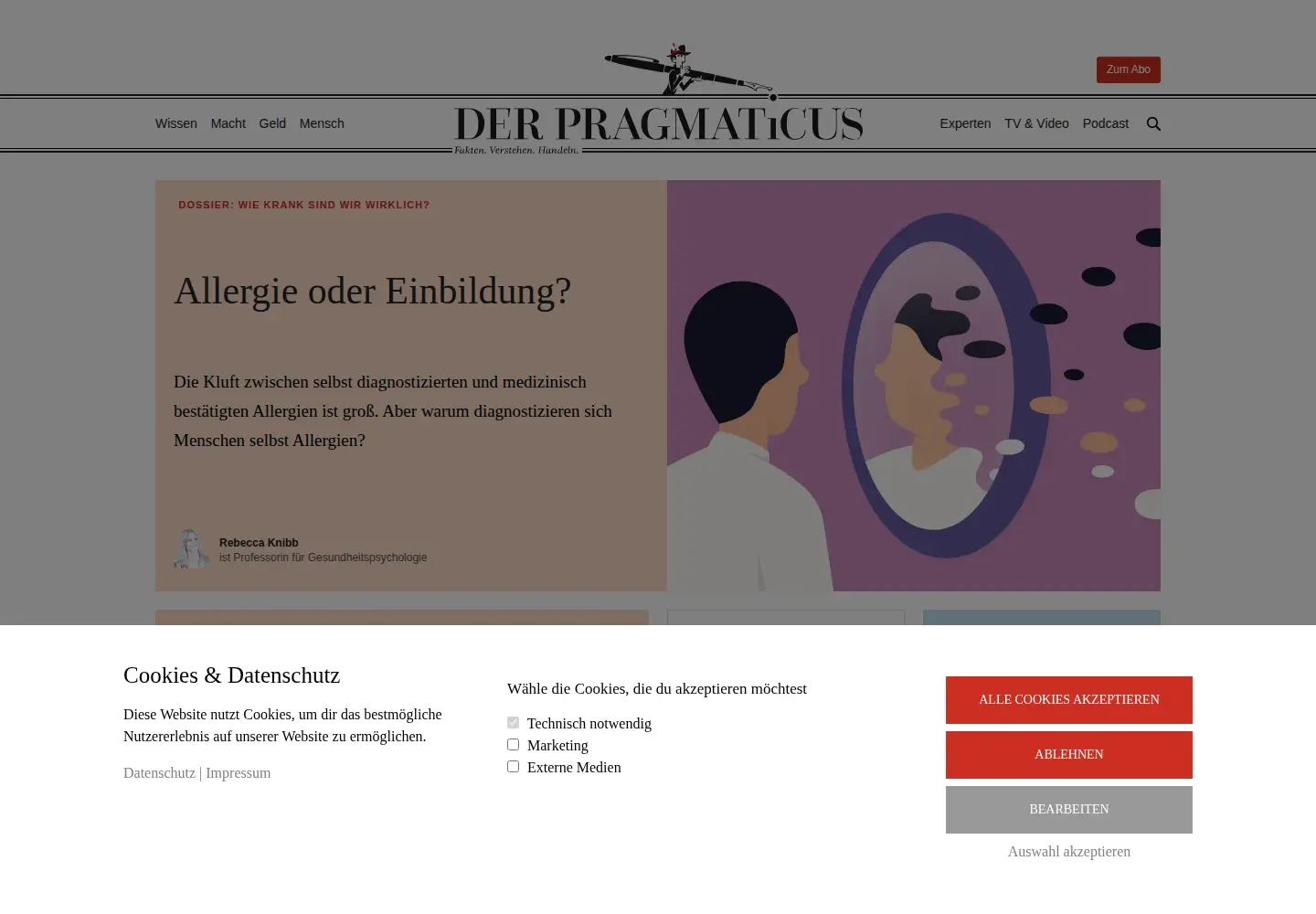 Captured homepage of derpragmaticus.com in the current scan
