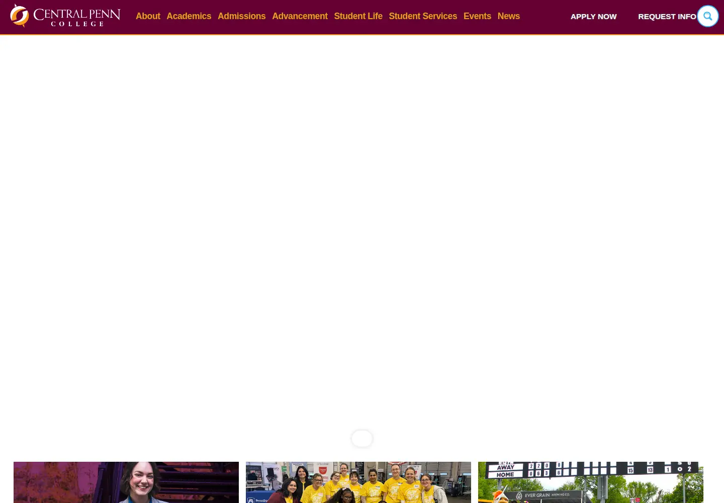 Screenshot of centralpenn.edu