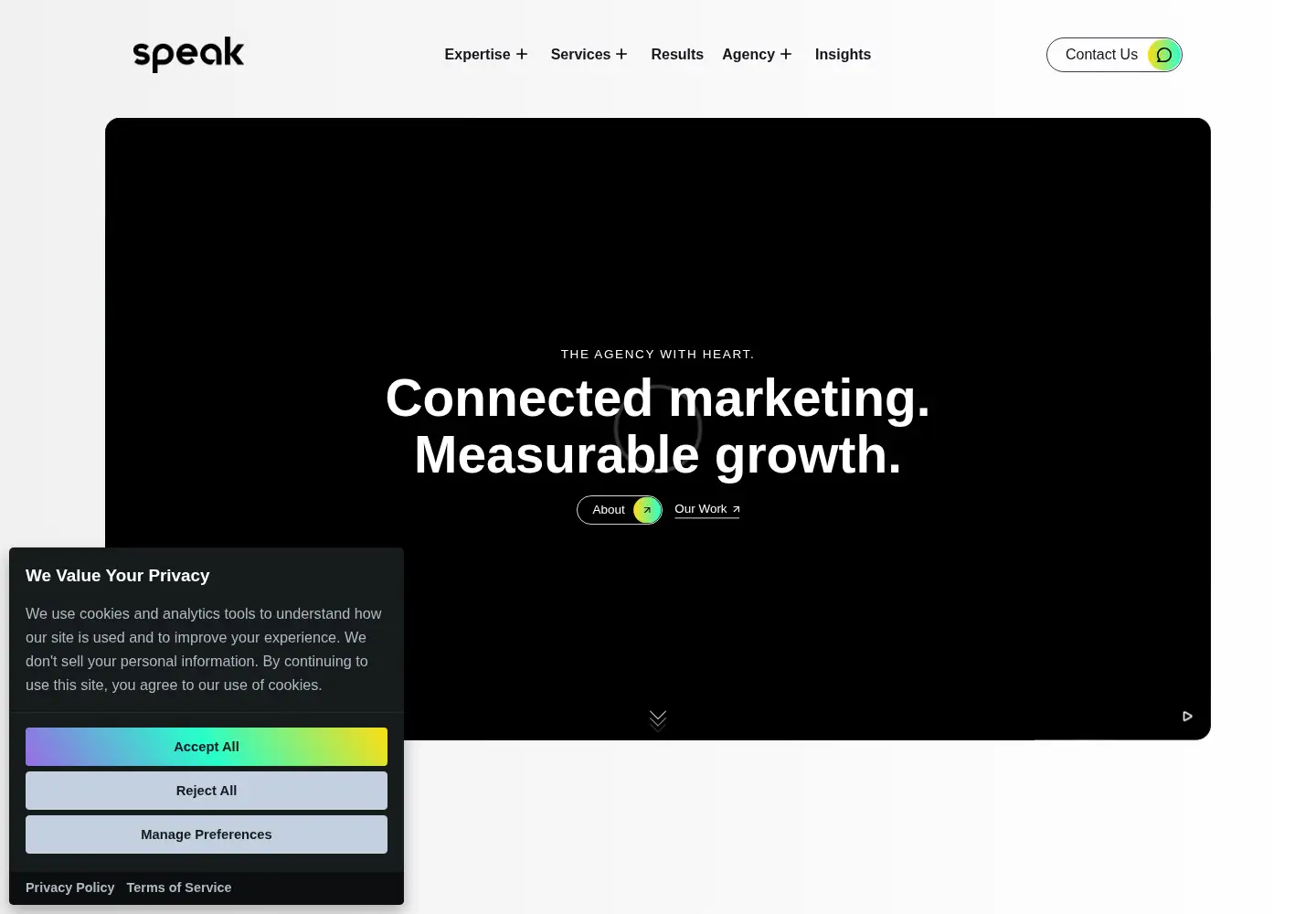 Screenshot of madebyspeak.com