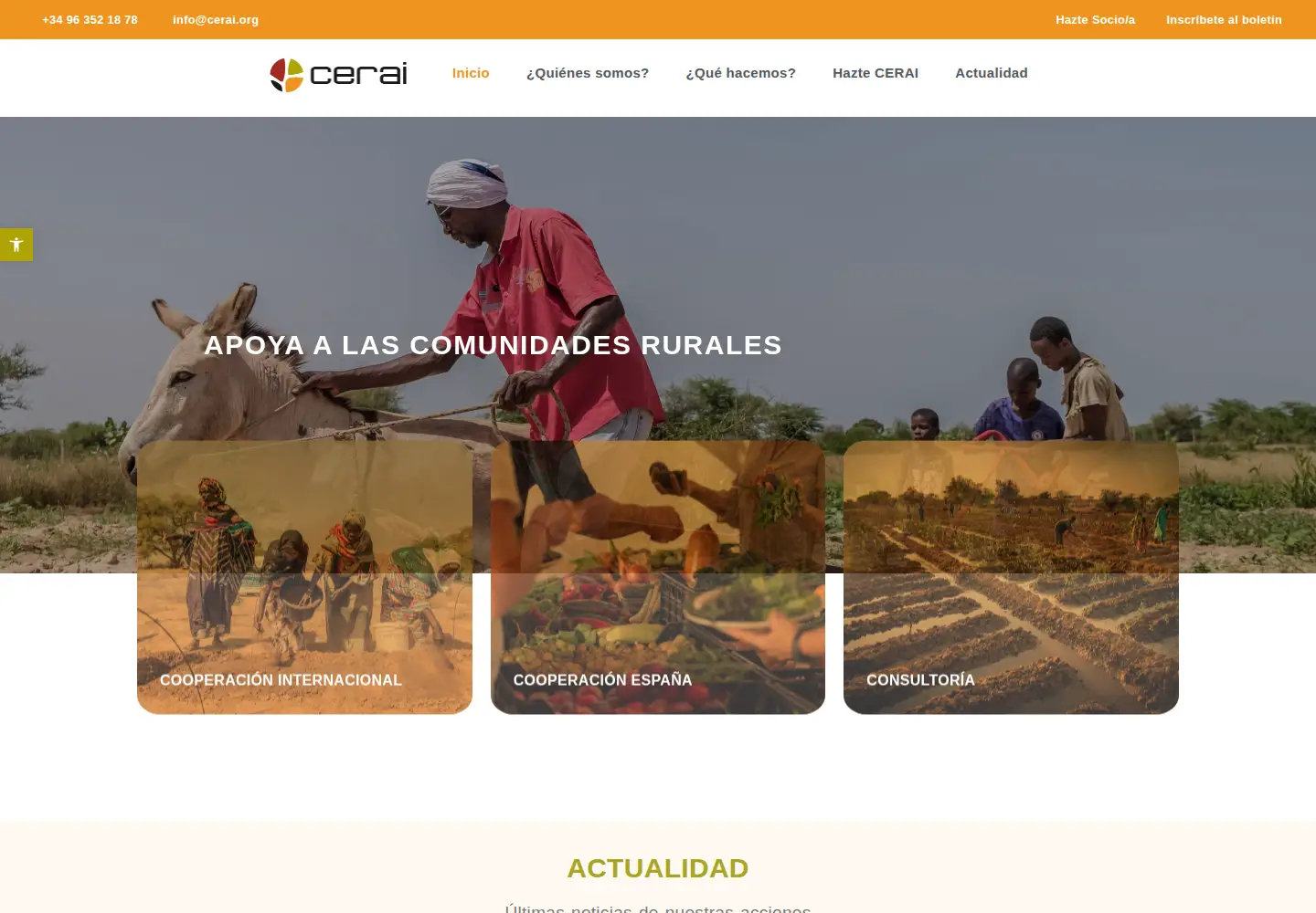 Screenshot of cerai.org