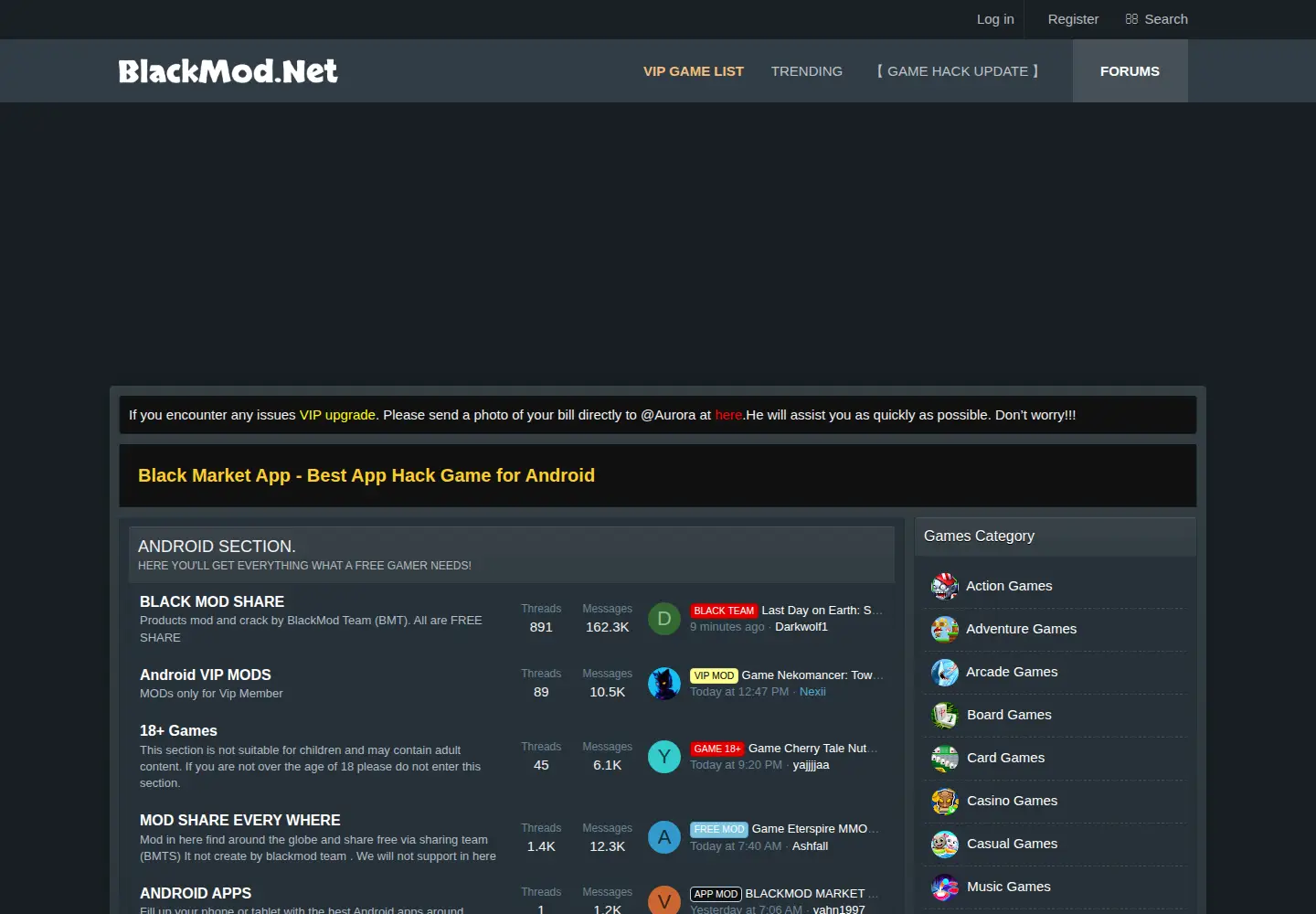 Screenshot of blackmod.net