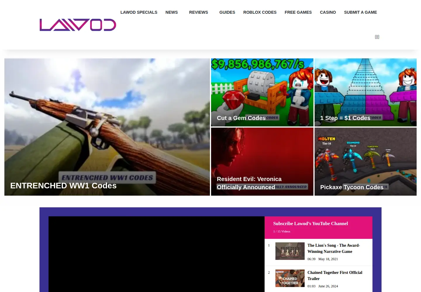 Screenshot of lawod.com
