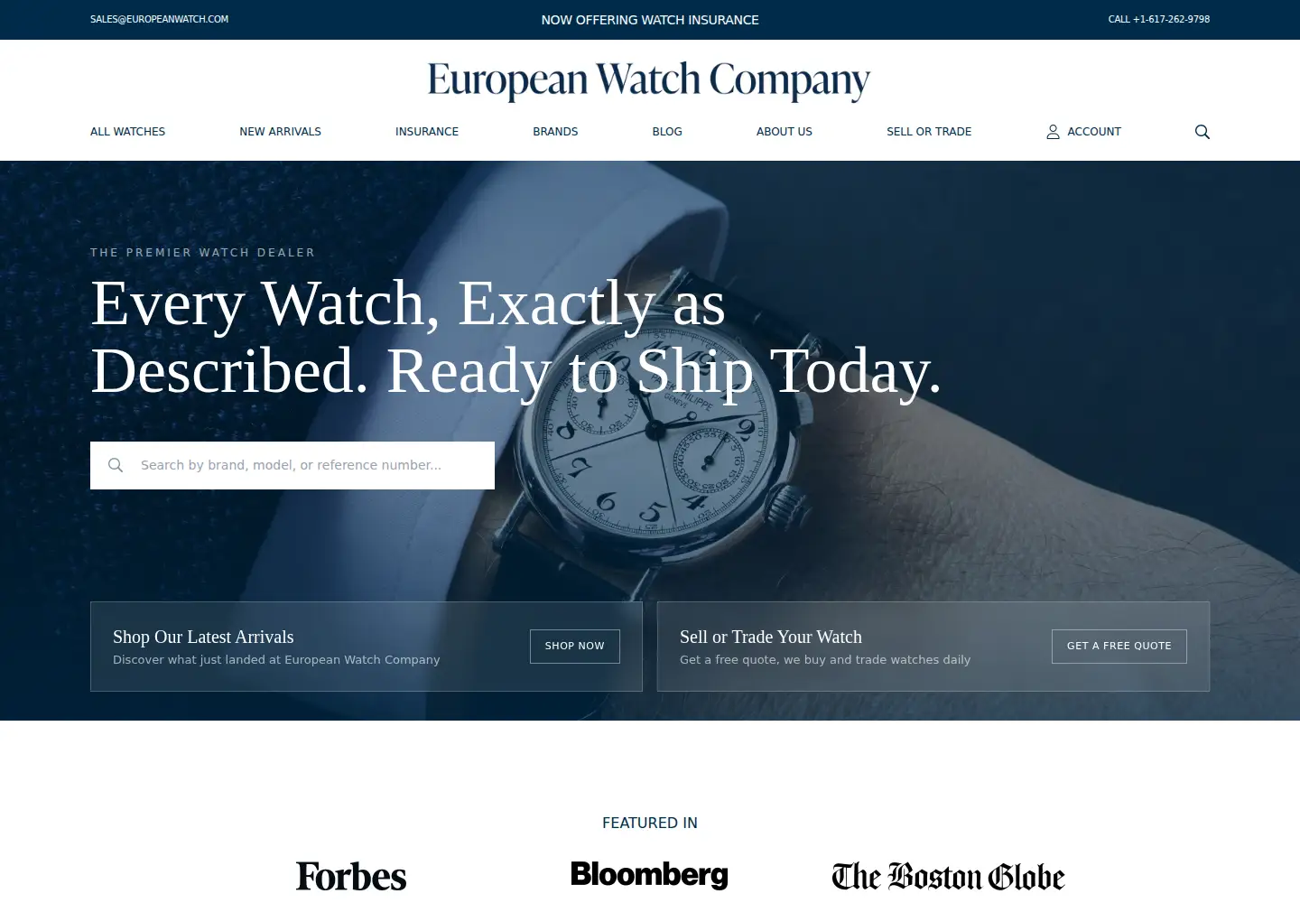 Screenshot of europeanwatch.com