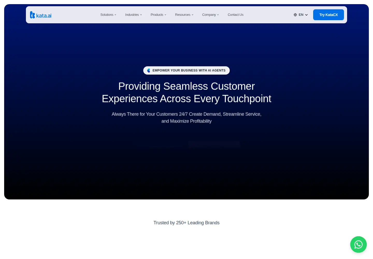 Screenshot of kata.ai