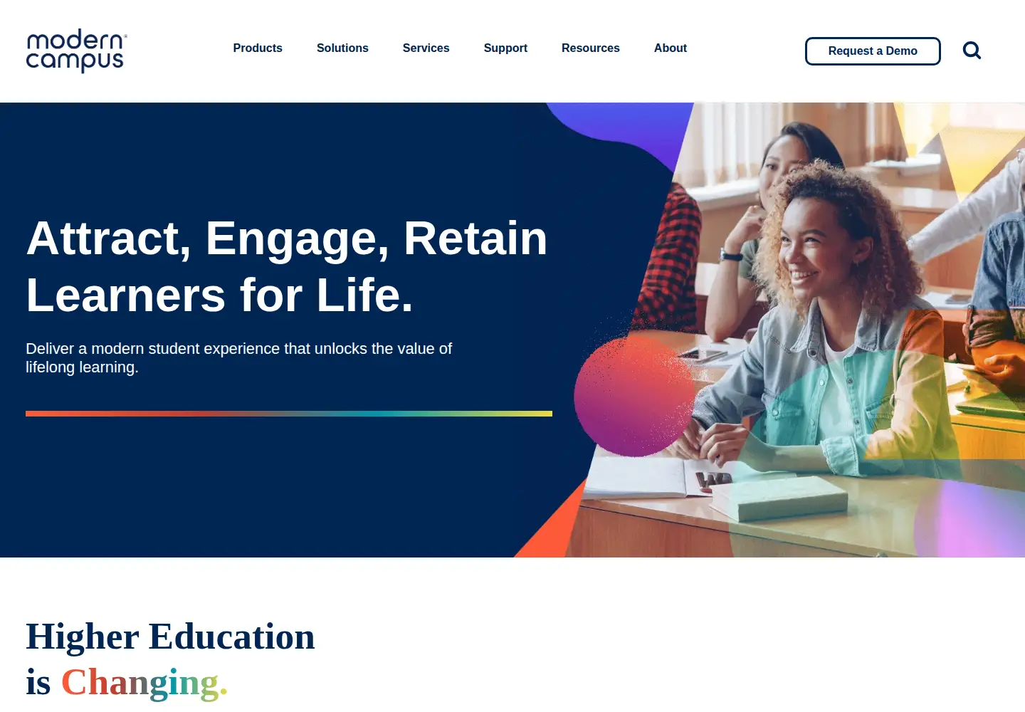 Screenshot of moderncampus.com