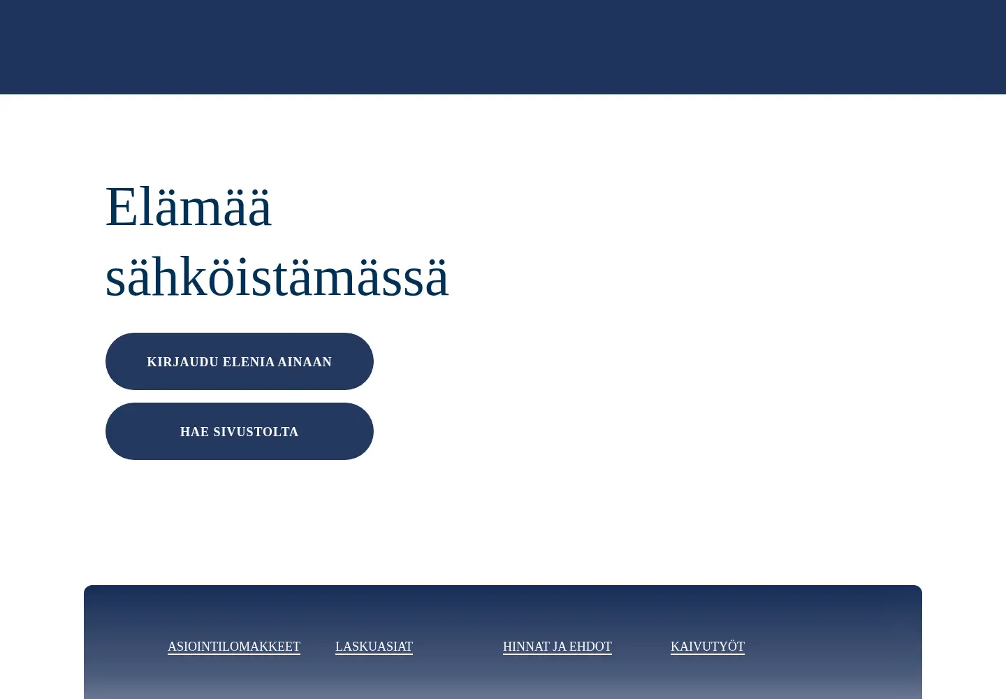 Screenshot of elenia.fi