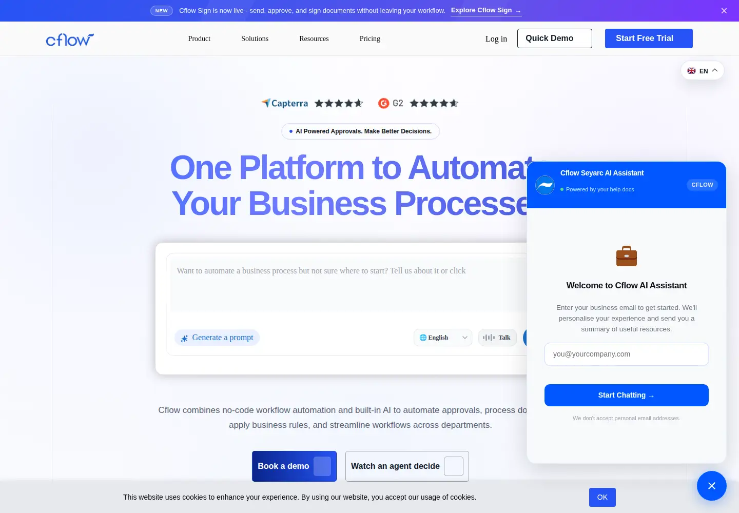 Screenshot of cflowapps.com