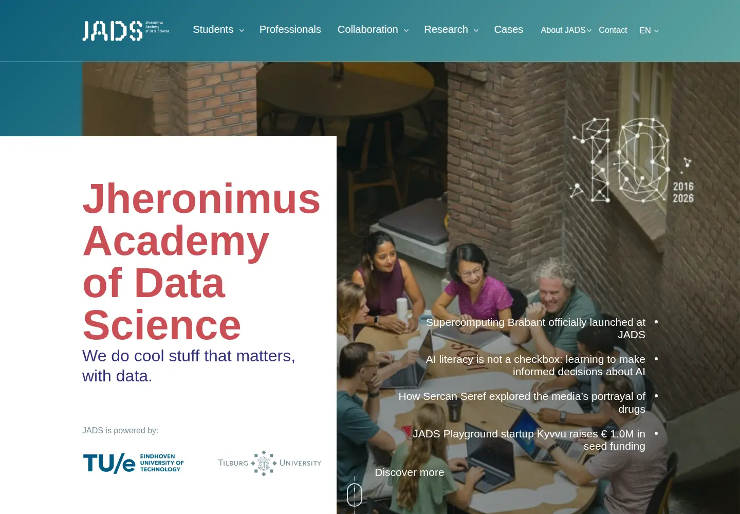Screenshot of jads.nl