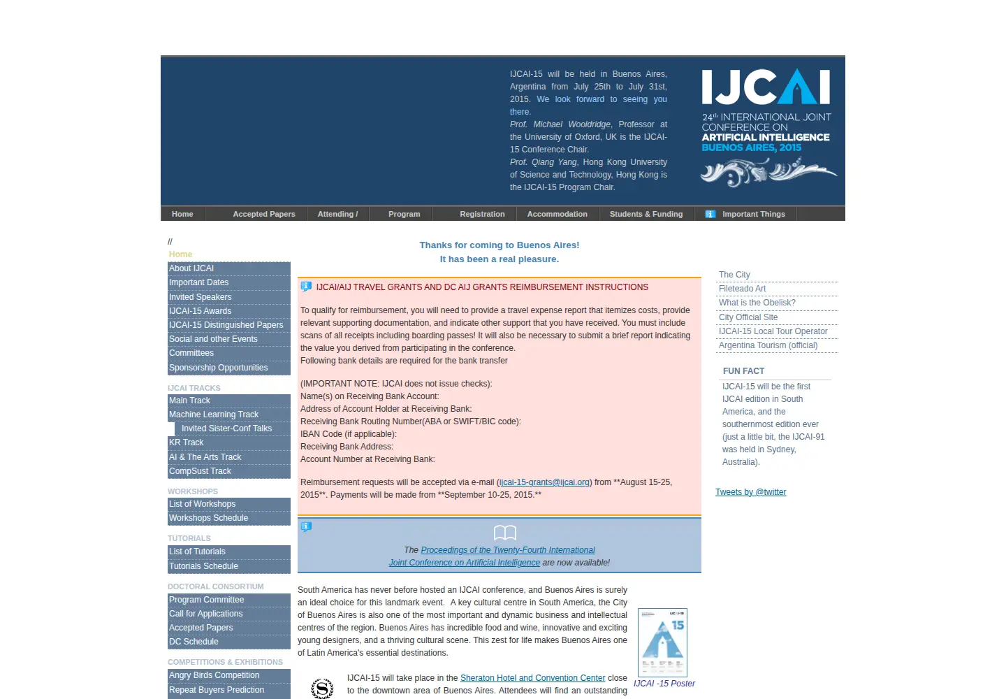 Screenshot of ijcai-15.org