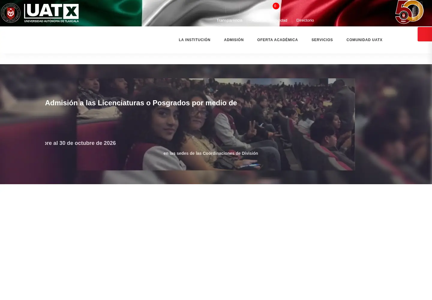 Screenshot of uatx.mx