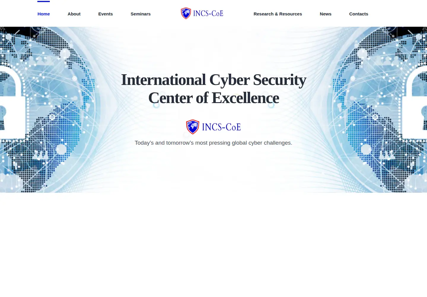 Screenshot of incs-coe.org