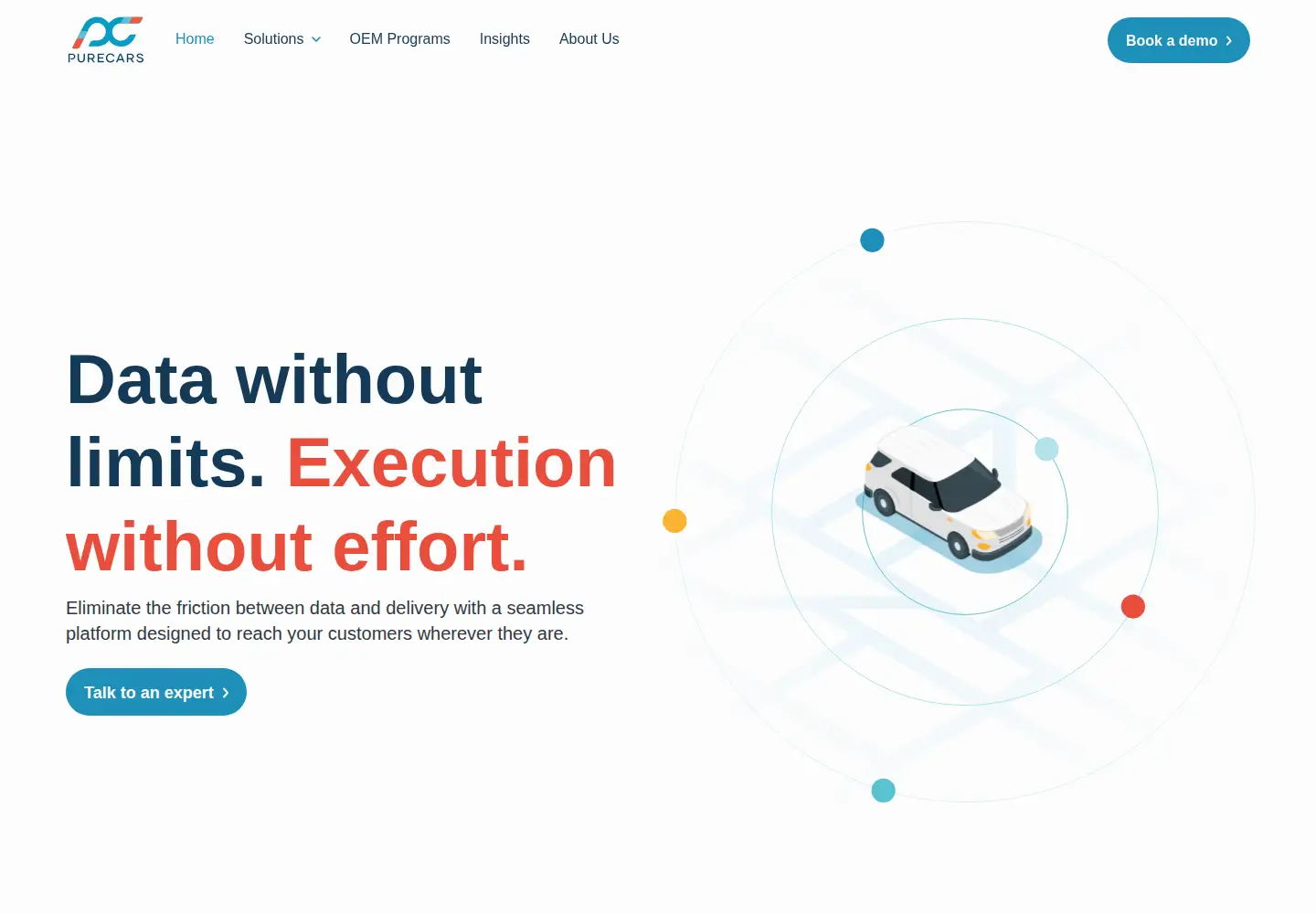 Screenshot of purecars.com