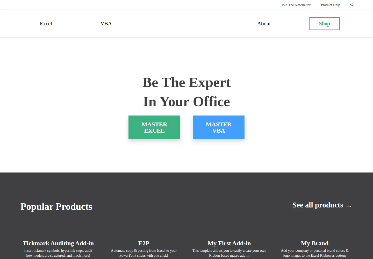 Screenshot of thespreadsheetguru.com