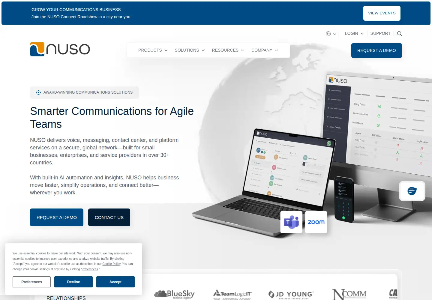 Screenshot of nuso.cloud