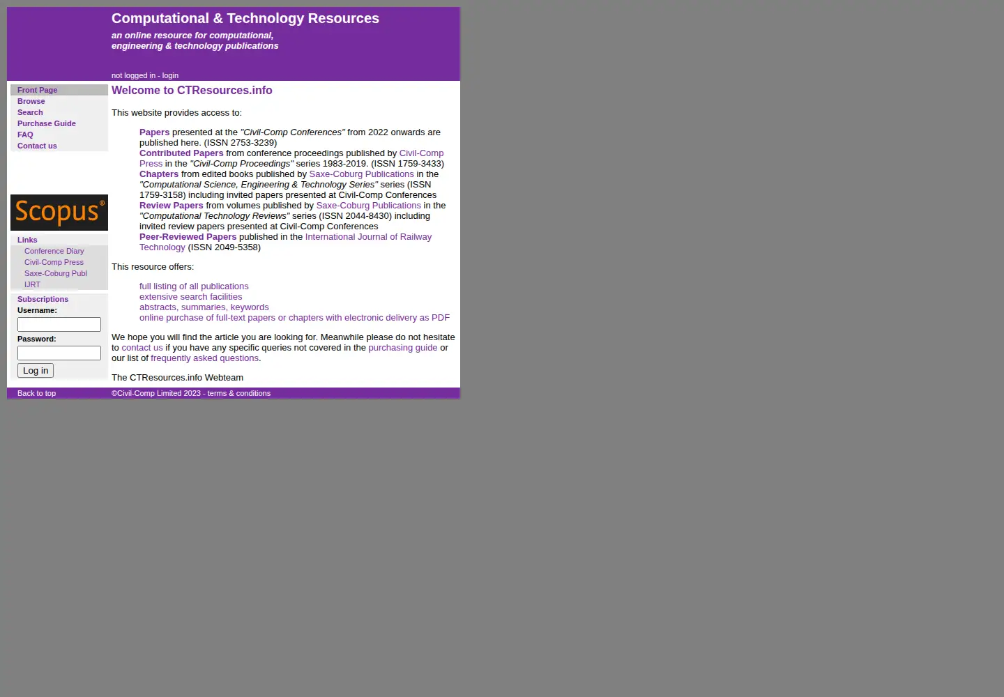 Screenshot of ctresources.info