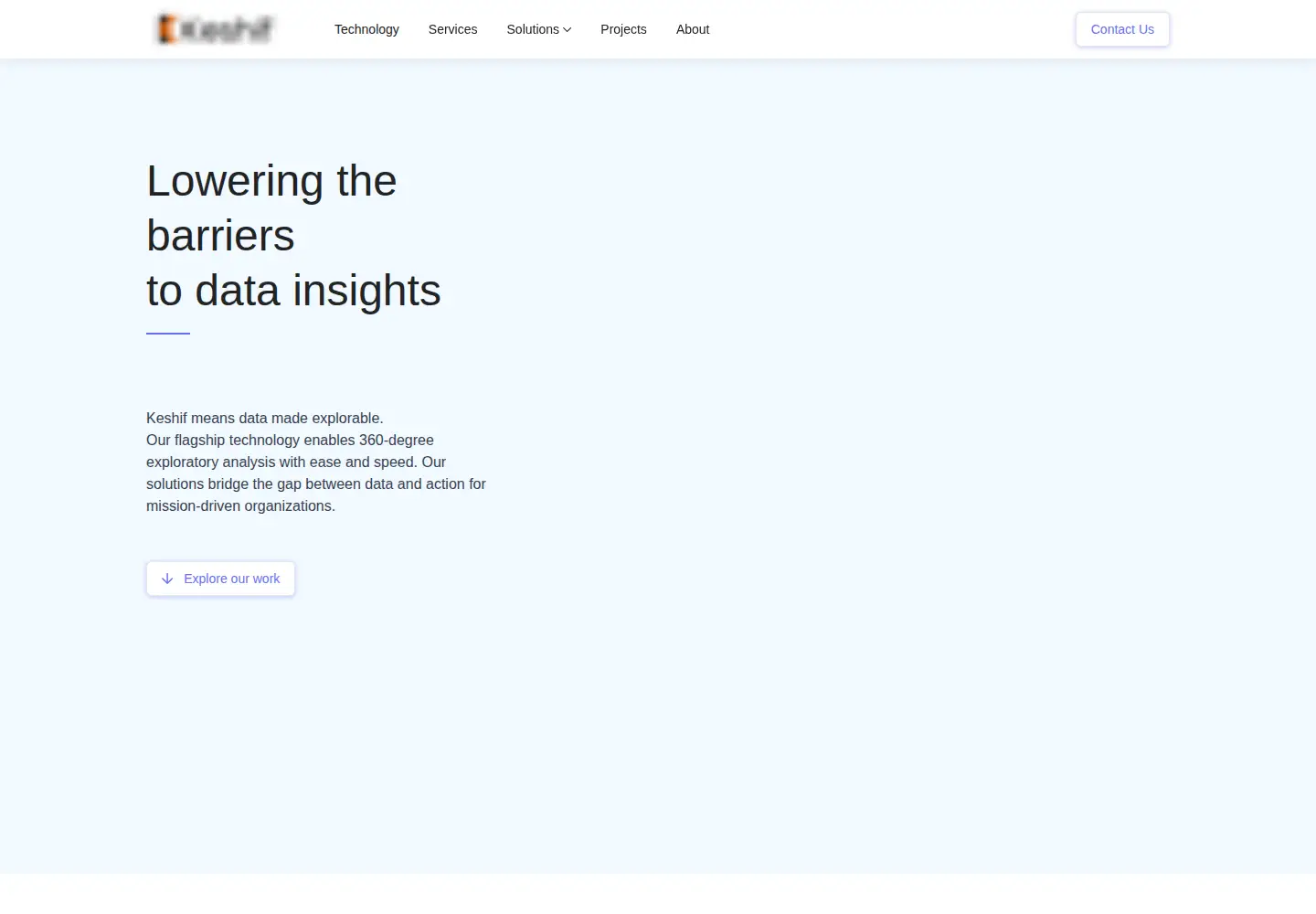 Screenshot of keshif.me