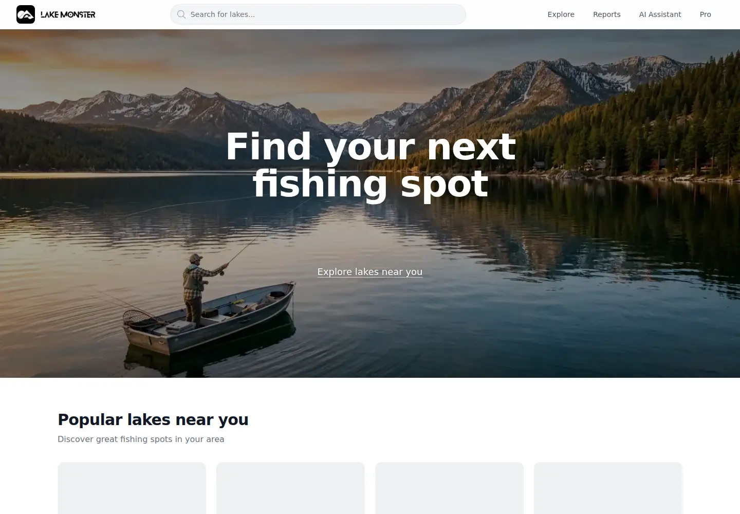 Screenshot of lakemonster.com