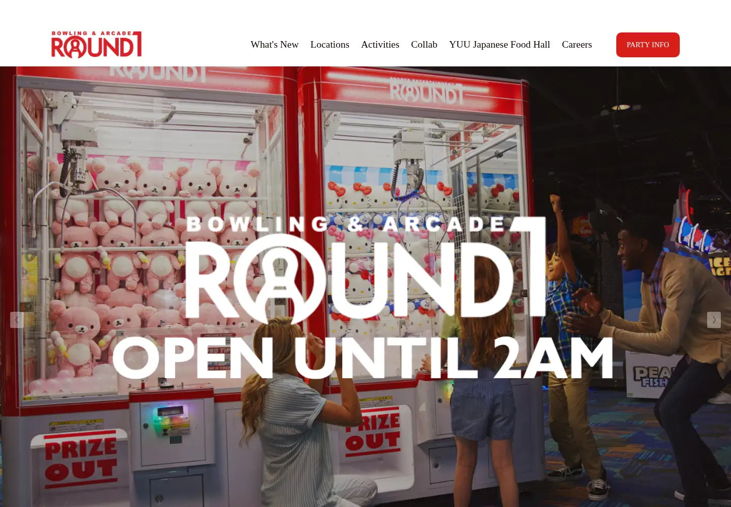 Captured homepage of round1usa.com in the current scan