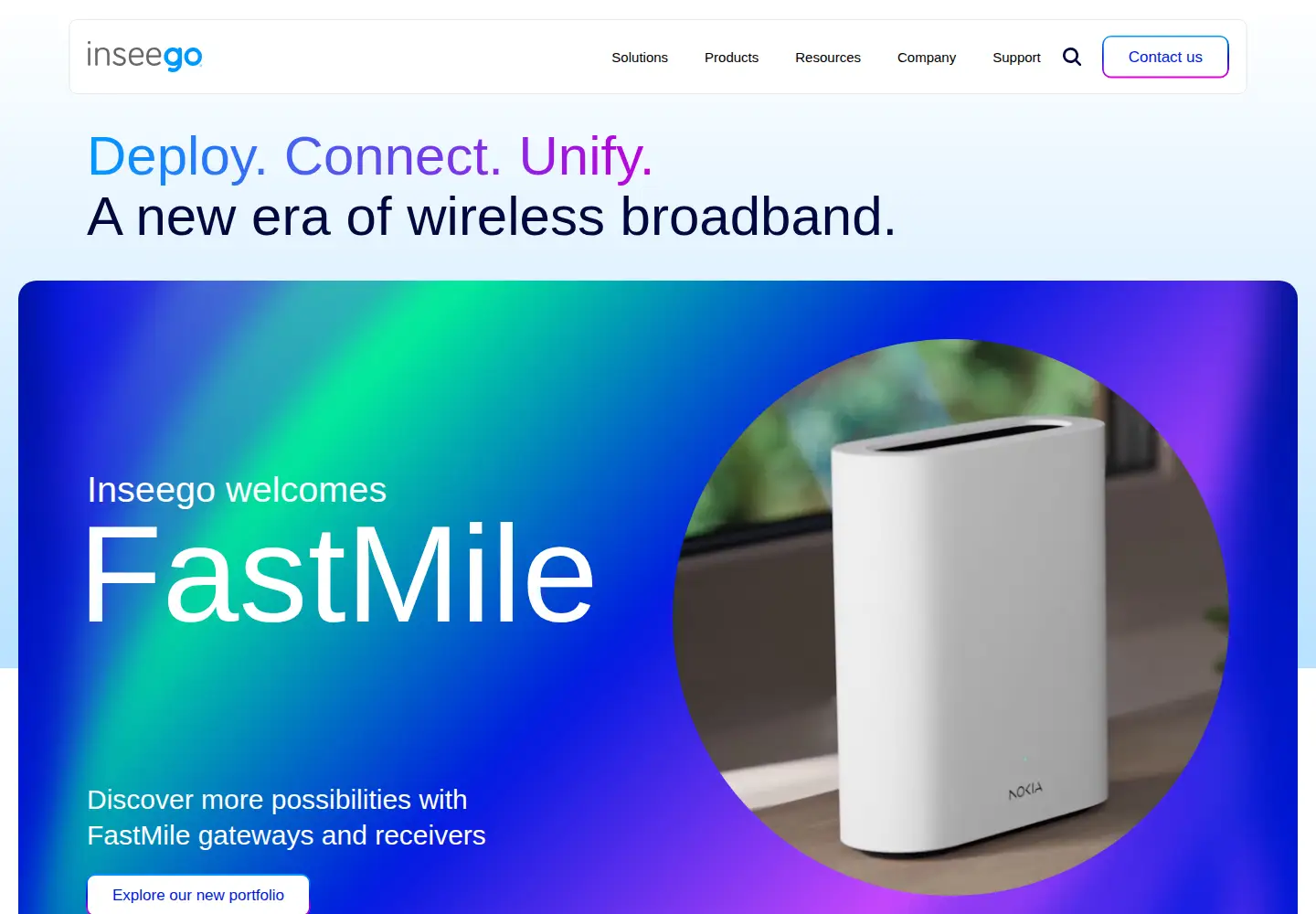 Screenshot of inseego.com