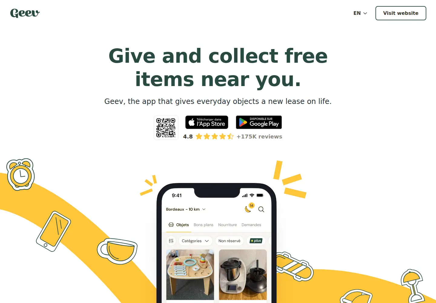 Screenshot of geev.com