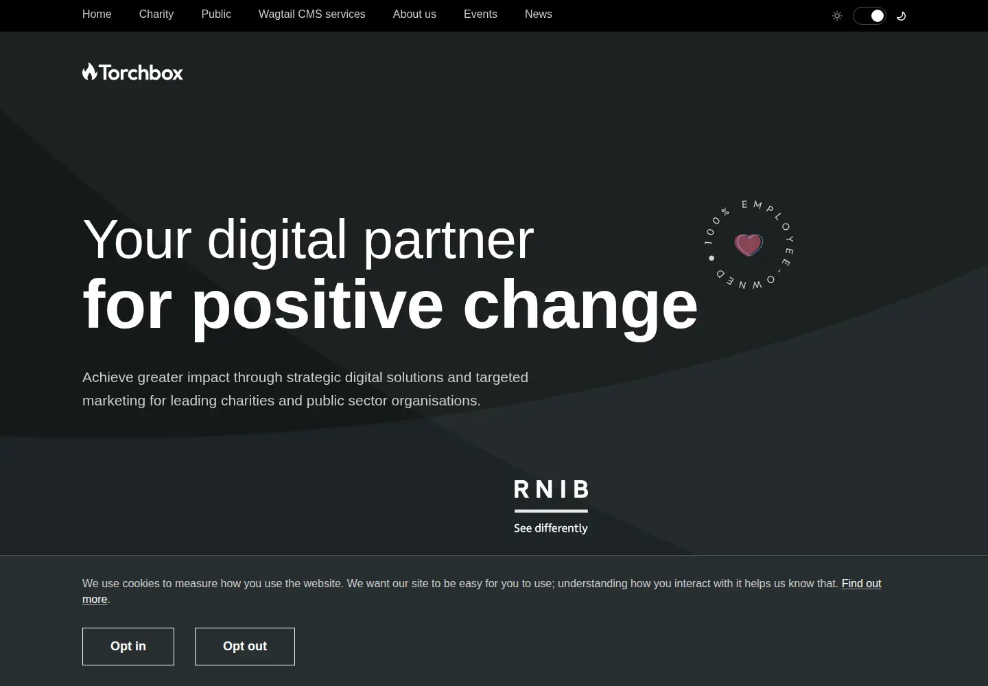 Screenshot of torchbox.com
