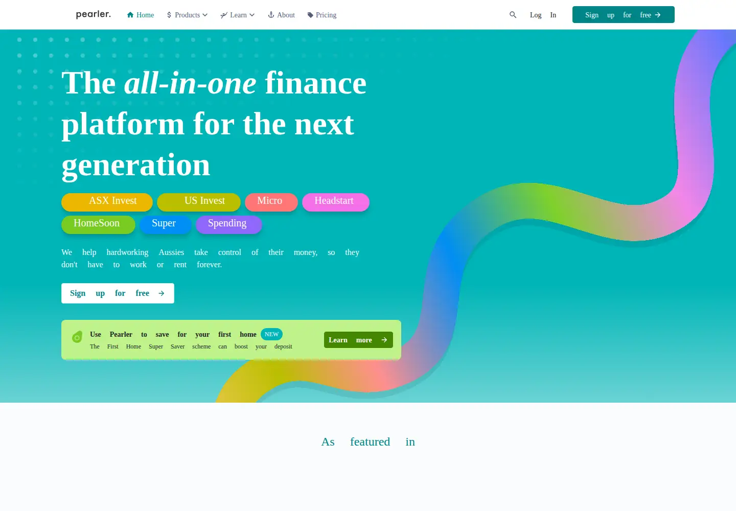 Screenshot of pearler.com